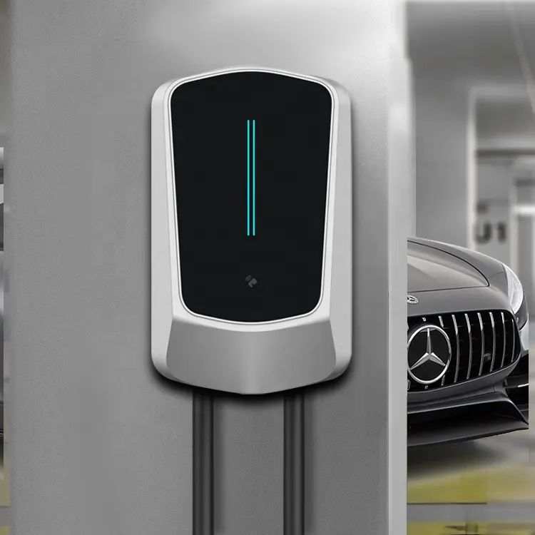 Wallbox EV Charger 7/11/22KW with 4.3" LCD | App, Card & Password Access