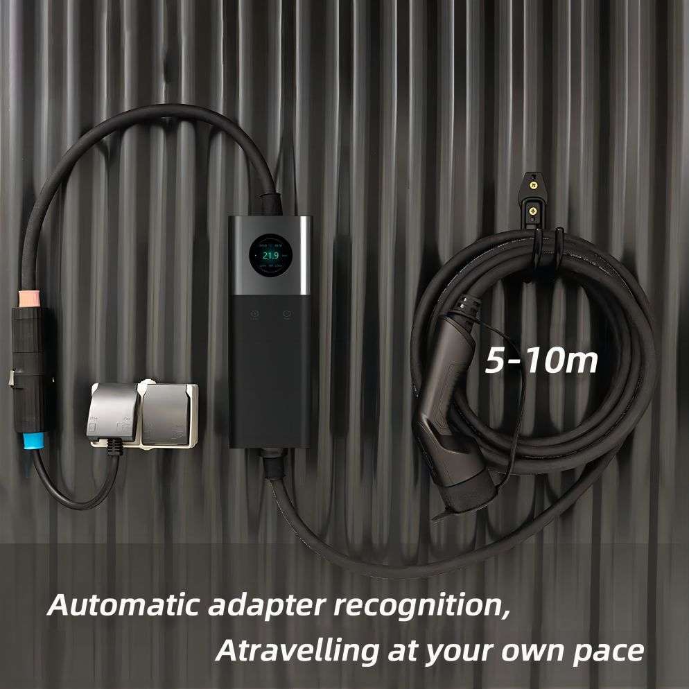 Customizable Level 2 Portable EV Charging Station with WiFi & App | 7kW-22kW