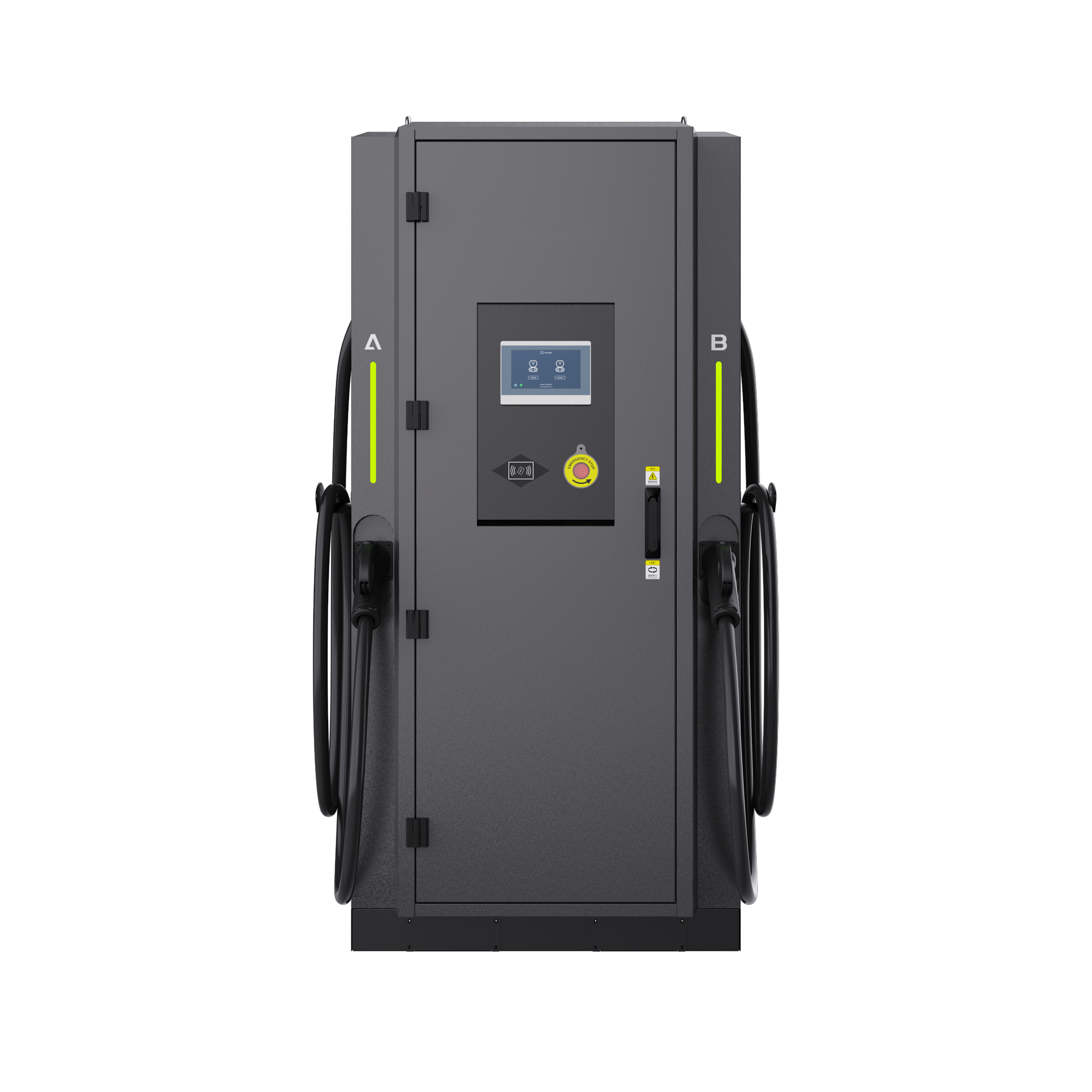 240-360kW smart commercial CCS2 standard DC EV charger station with double guns and multiple connectors