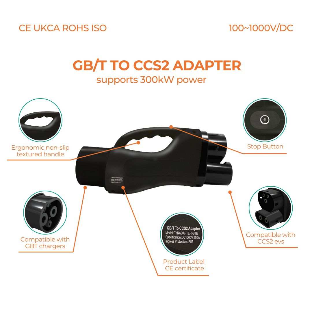 GBT to CCS2 EV Charging Adapter