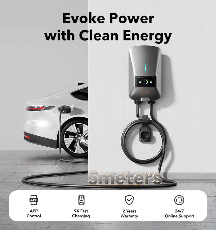 22KW Fast EV Charger with App, WiFi & Dynamic Load Balancing