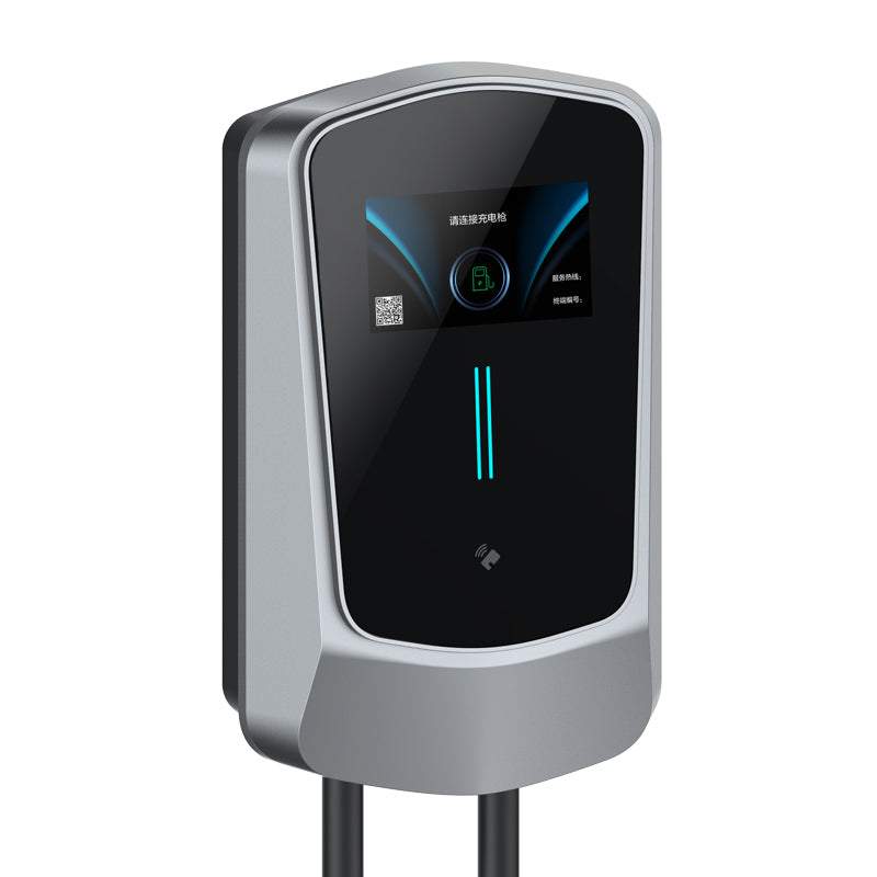 Wallbox EV Charger 7/11/22KW with 4.3" LCD | App, Card & Password Access