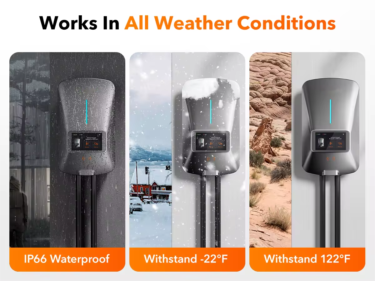 22KW Fast EV Charger with App, WiFi & Dynamic Load Balancing