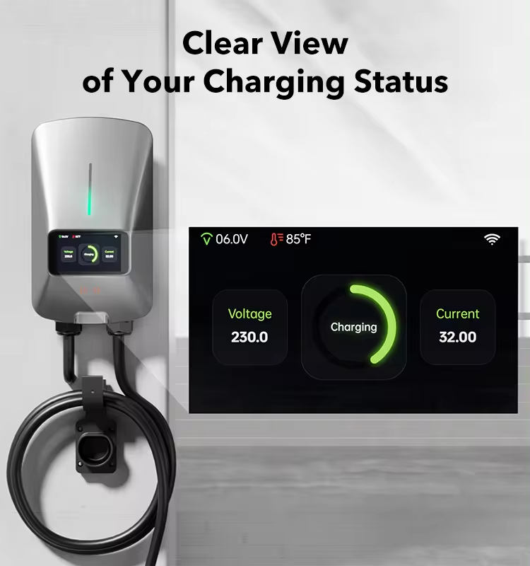 22KW Fast EV Charger with App, WiFi & Dynamic Load Balancing