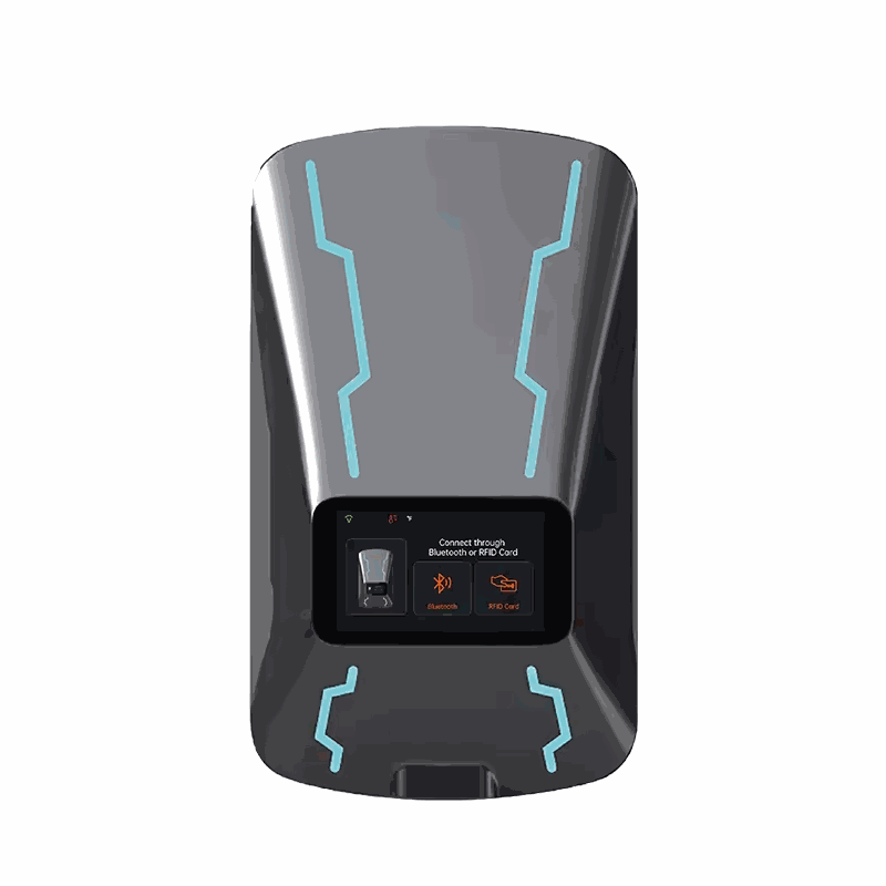 OEM Custom 32A Single Phase 7KW Intelligent Voice-Controlled Charging Station Wallbox Electric Vehicle Ev IP55 Safe Charger