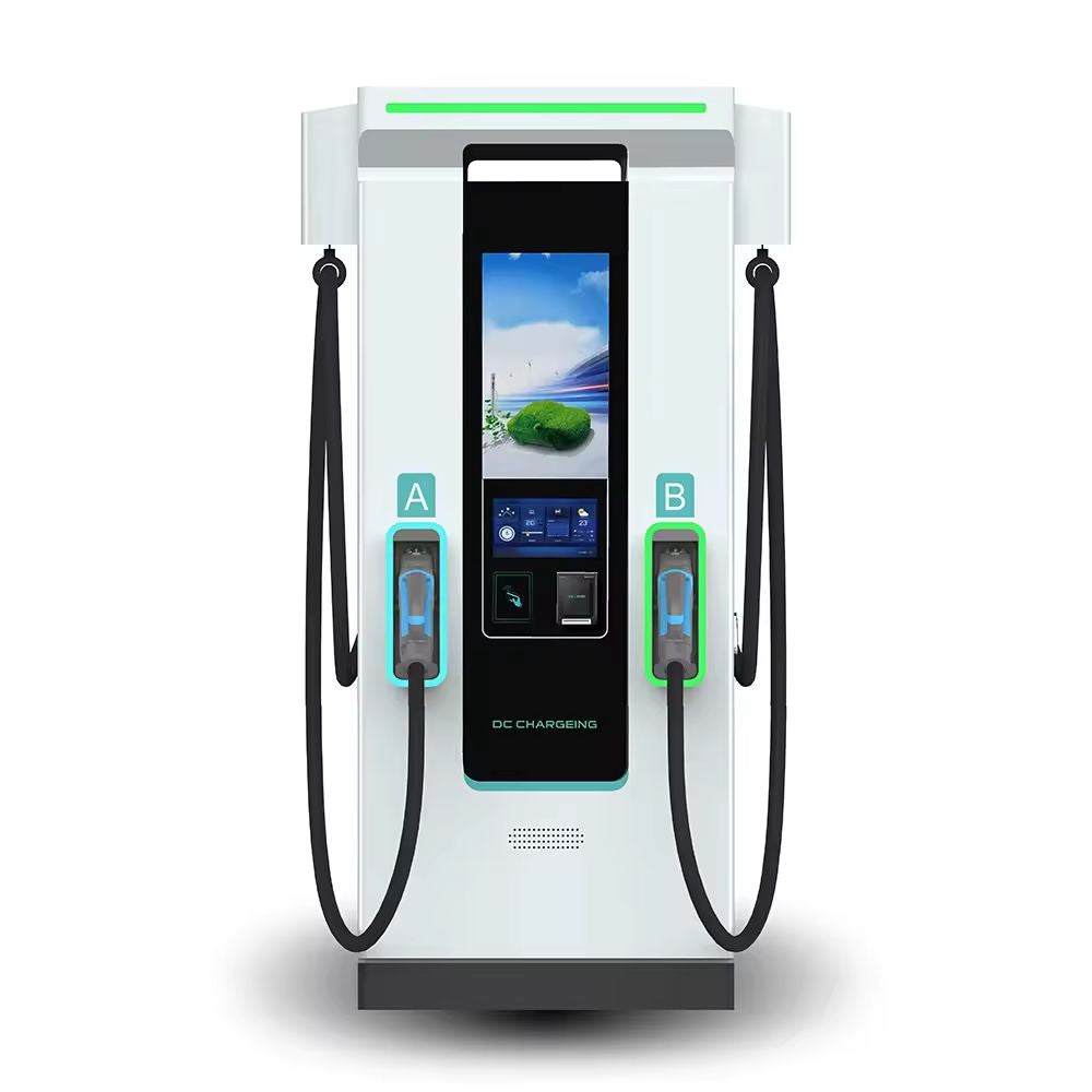 OEM ODM 60-160KW fast charger DC EV charging station with touch screen and multi-authentication options