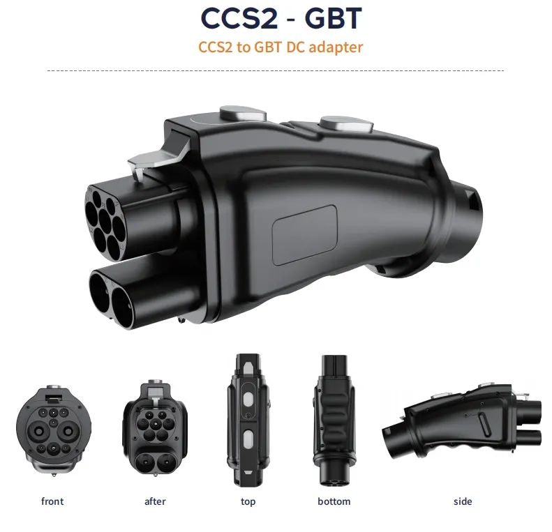 Upgraded 250A CCS2 to GBT DC Charging EV Adapter