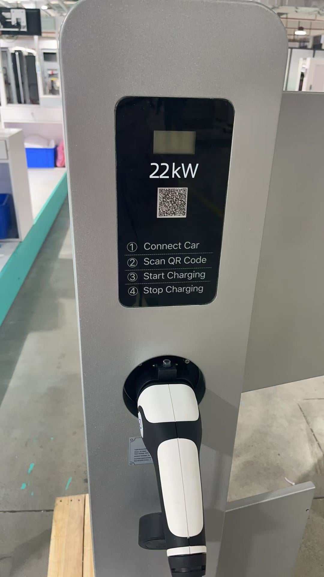 Dual Gun Floor Stand EV Charging Station | 2x7KW, 2x11KW, 2x22KW | OCPP Compliant