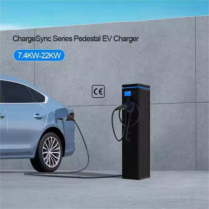 Dual EV Charger 7.4KW/22KW with Dynamic Load Balance | Type 2, 3-Phase