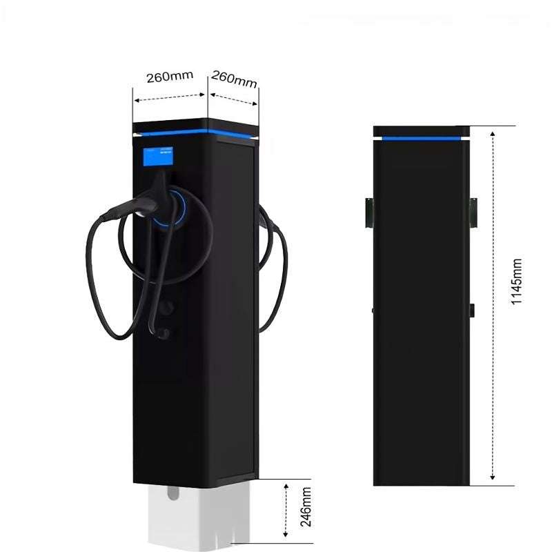 Dual EV Charger 7.4KW/22KW with Dynamic Load Balance | Type 2, 3-Phase