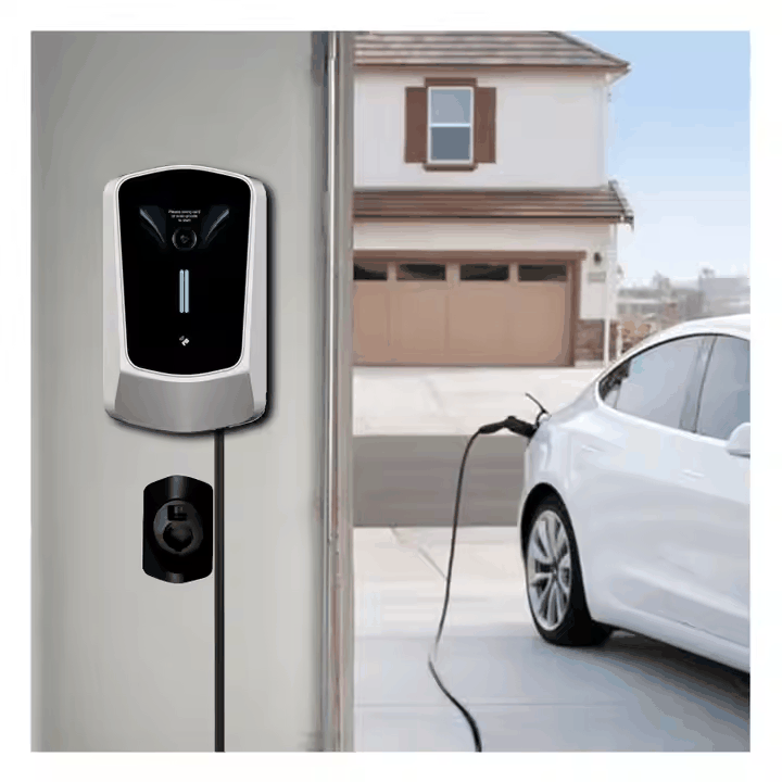 Wallbox EV Charger 7/11/22KW with 4.3" LCD | App, Card & Password Access