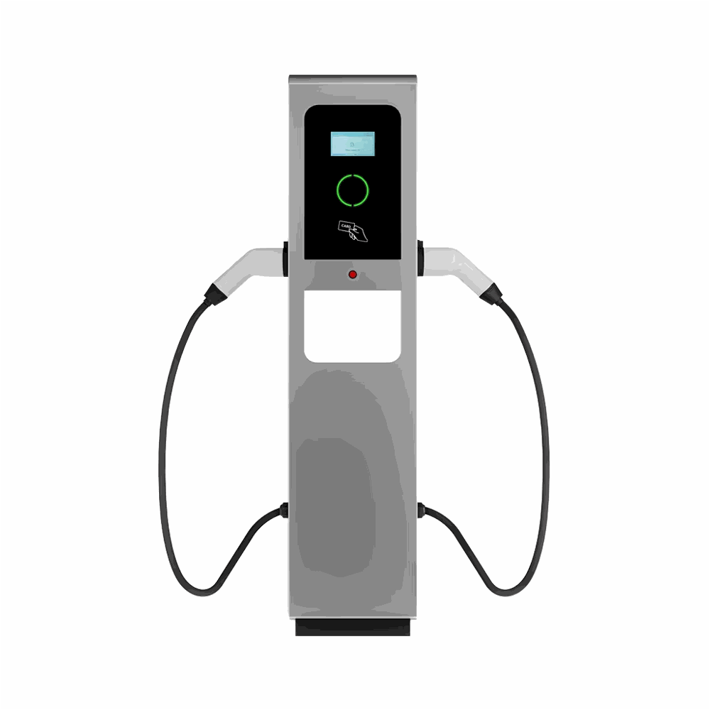Dual Gun Floor Stand EV Charging Station | 2x7KW, 2x11KW, 2x22KW | OCPP Compliant