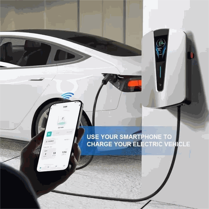 Fashion Design AC EV Charger with Load Balancing | 7-22KW, Fully Customizable