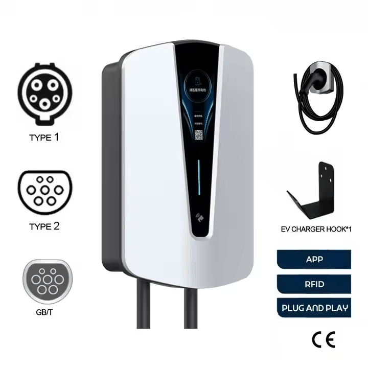 Fashion Design AC EV Charger with Load Balancing | 7-22KW, Fully Customizable