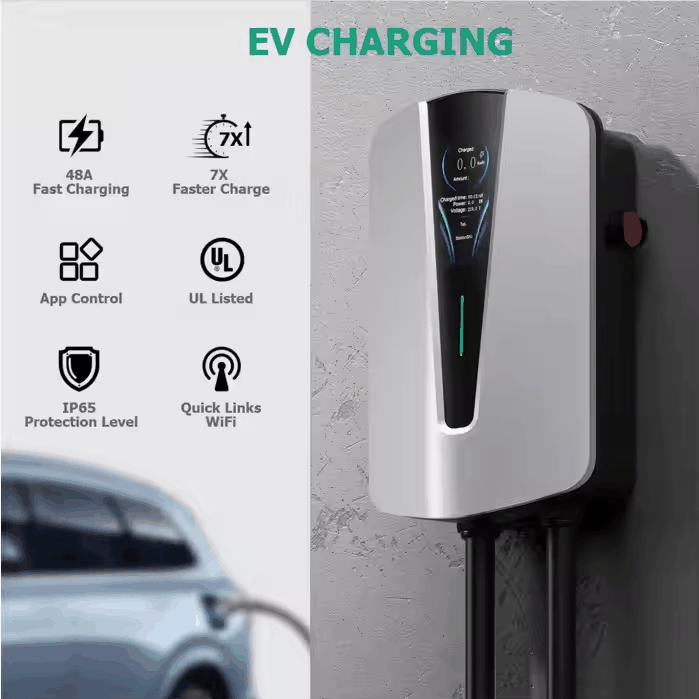 Fashion Design AC EV Charger with Load Balancing | 7-22KW, Fully Customizable
