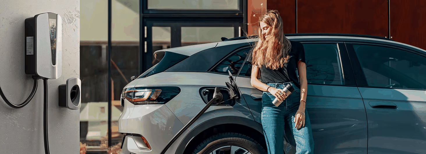 Fashion Design AC EV Charger with Load Balancing | 7-22KW, Fully Customizable