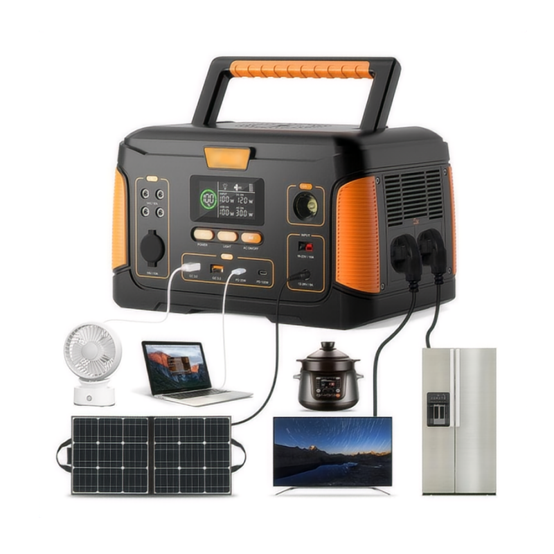 300W Portable Power Station Storage Portable Energy Solar Energy Generator Support USB Quick Charging for Outdoor Home