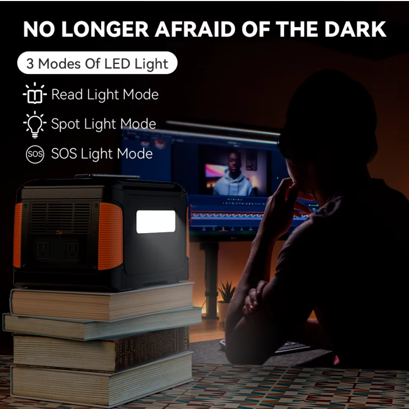 300W Portable Power Station Storage Portable Energy Solar Energy Generator Support USB Quick Charging for Outdoor Home