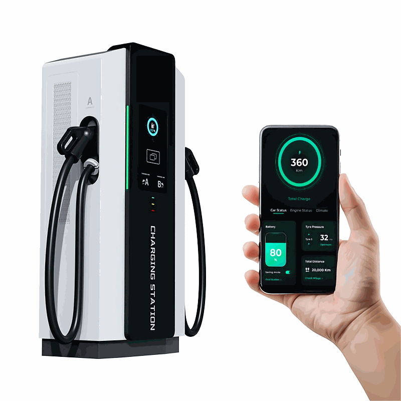 60-480kW Integrated Floor-Mounted DC EV Charging Station