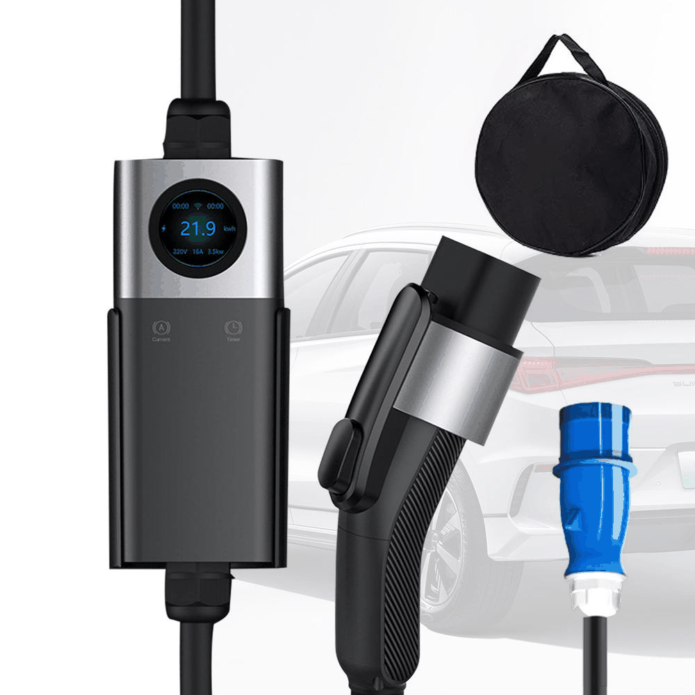 Customizable Level 2 Portable EV Charging Station with WiFi & App | 7kW-22kW