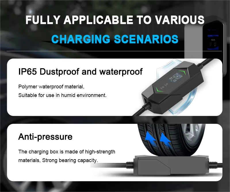Hot Sale high power home use 3.5KW 7kw 11KW 22KW type 2 portable ev charger charging station 32A ev Ac fast charging