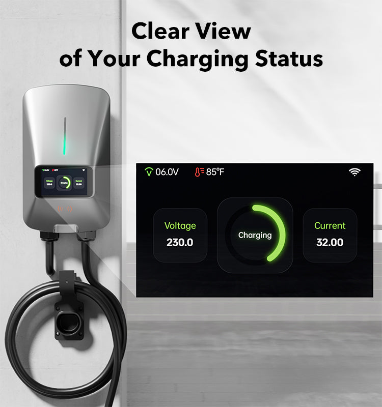 22KW Fast EV Charger with App, WiFi & Dynamic Load Balancing