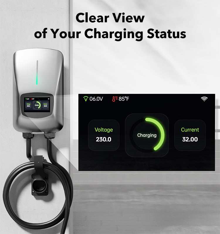 OEM Factory APP Voice Control 32A 7kW Type 2 Ev Fast European Standard Car Electric Charger Station
