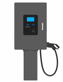 Commercial DC Fast EV Charger with dual CCS2 ports, RFID access, and OCPP compliance for high-speed electric vehicle charging