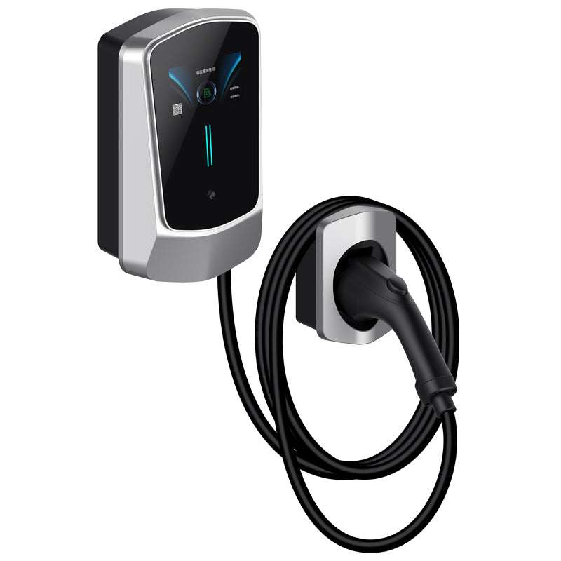 Wallbox EV Charger 7/11/22KW with 4.3" LCD | App, Card & Password Access