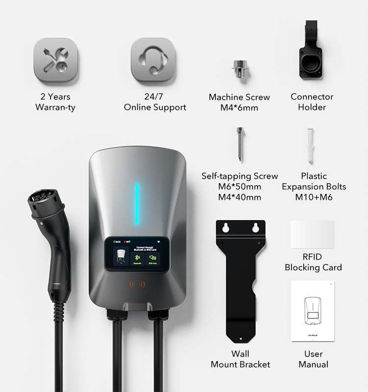 22KW Fast EV Charger with App, WiFi & Dynamic Load Balancing