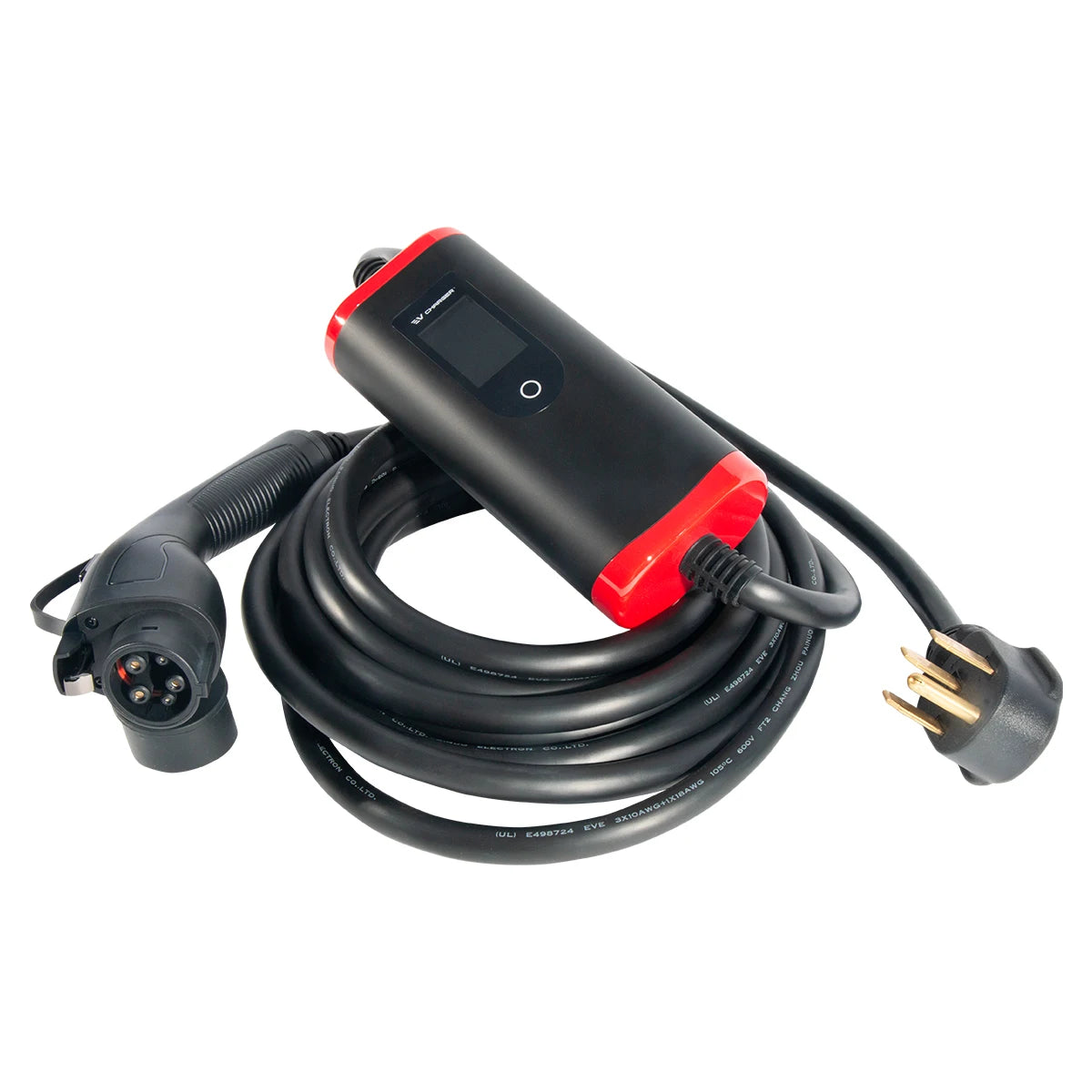 SUNSPIRE Portable 3.5kw 11kw 22kw EV Charger Ac Electric Car Ev Charging Station Charger Type1/Type 2/GBT 5 meters cable