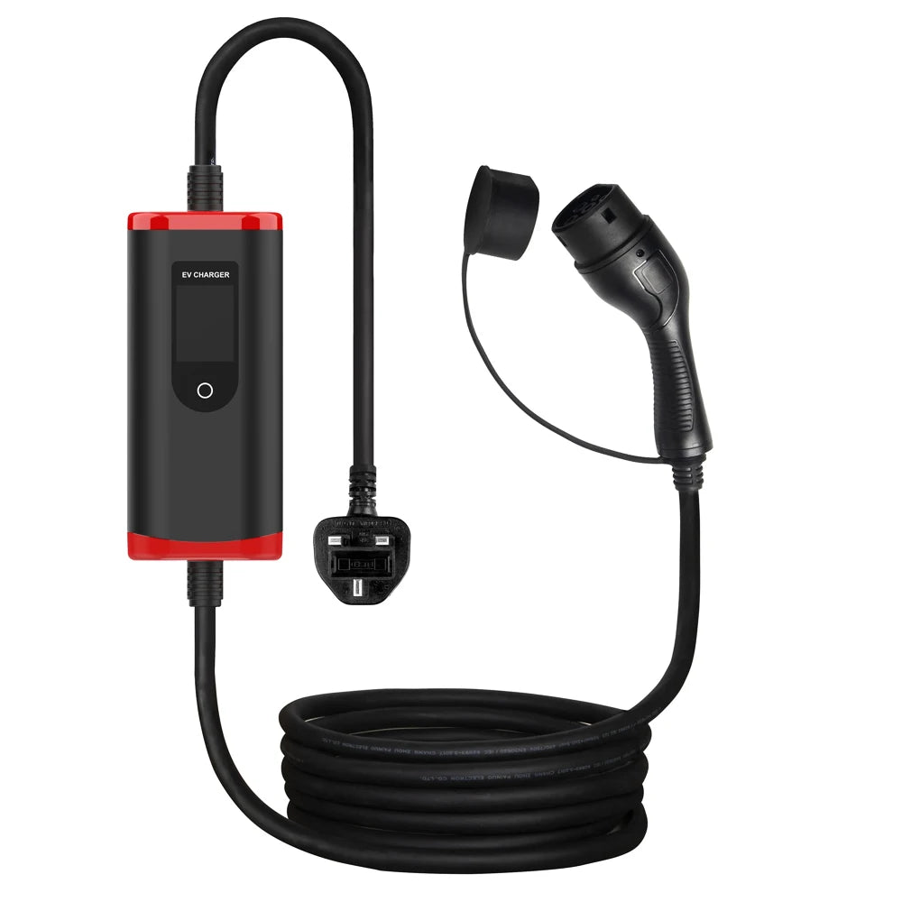 SUNSPIRE Portable 3.5kw 11kw 22kw EV Charger Ac Electric Car Ev Charging Station Charger Type1/Type 2/GBT 5 meters cable