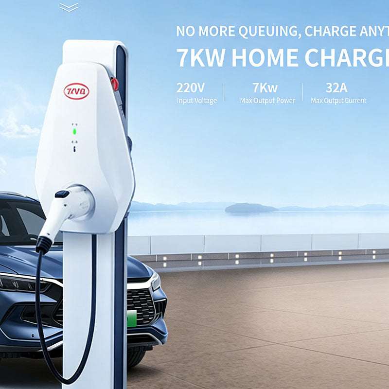 Household Smart GB Charging Wallbox BYD 6th Gen 7kW 32A 220V with card access and fire-resistant casing