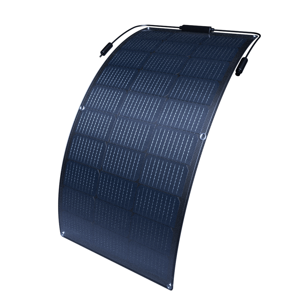 Flexible Solar Panel 100w semi-flexible bendable 12V mono off-grid for RV boat and camper