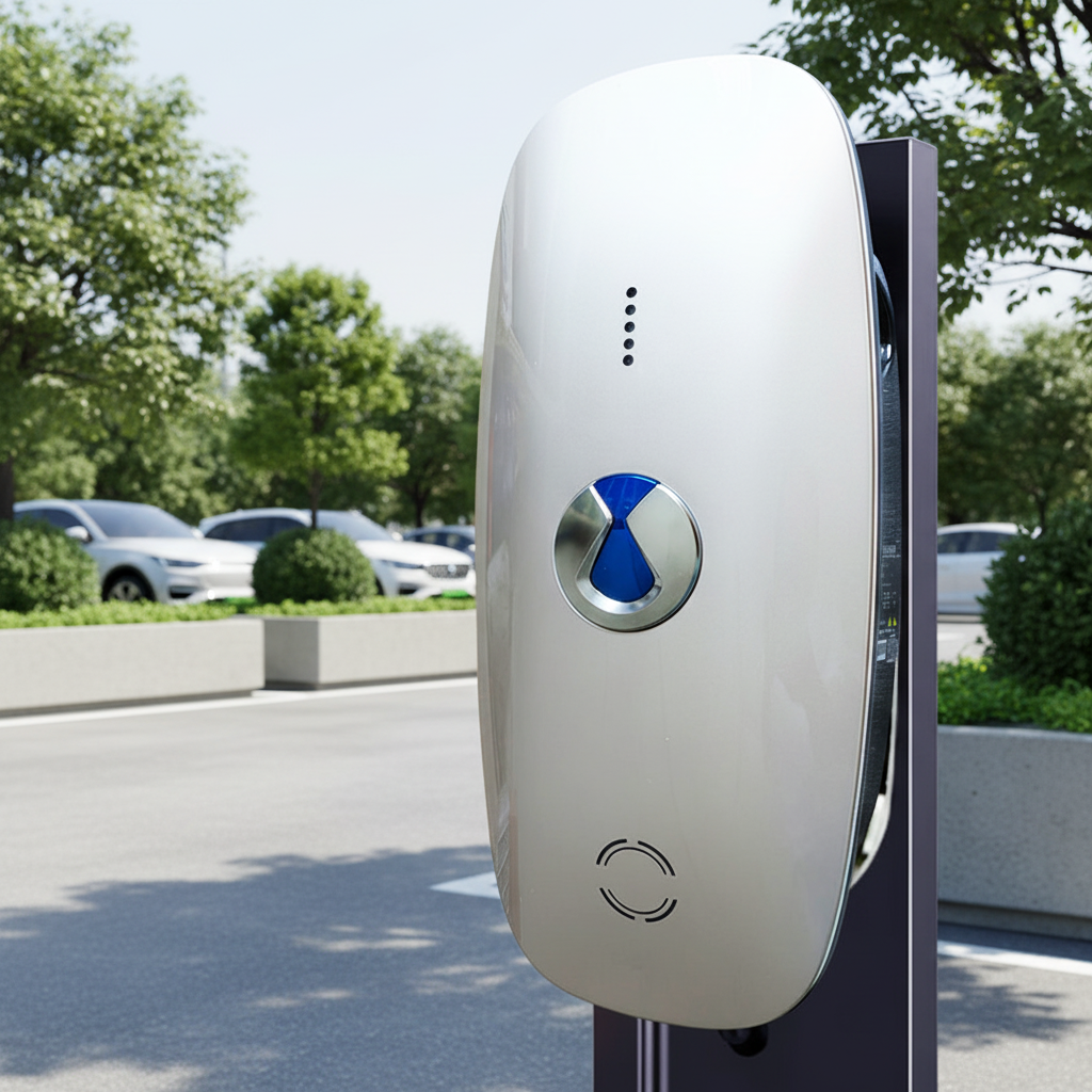New Denza Tengshi 7kW AC GB EV Charger NFC Unlock Sliver Wall-Mounted Charging Station for Household Fast Charging