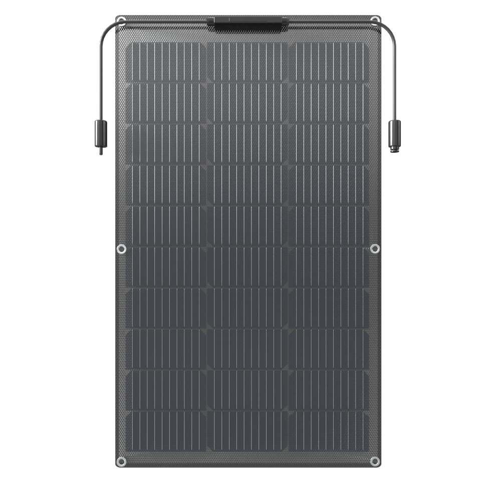 Flexible Solar Panel 100w Semi-Flexible Bendable 12V Mono Off-Grid for RV Boat Cabin Van Car and Caravan RV Boat Camper