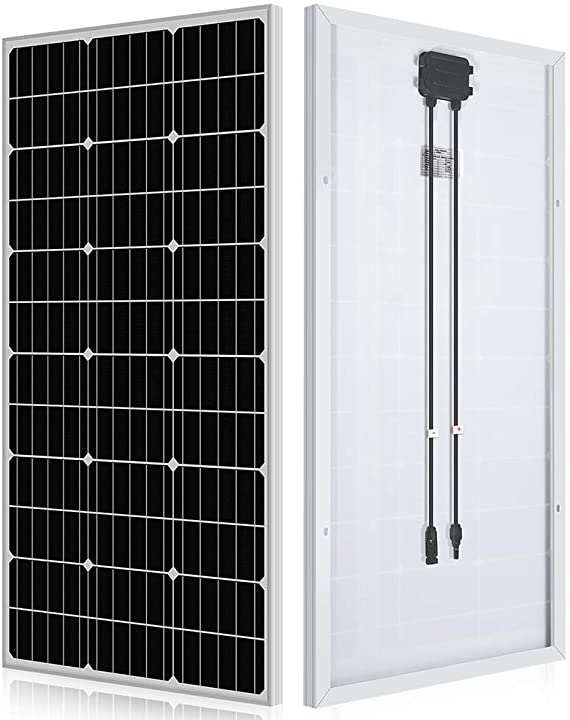 High-Efficiency 100 Watt 12 Volt monocrystalline solar panel for RV, marine, rooftop, and off-grid use