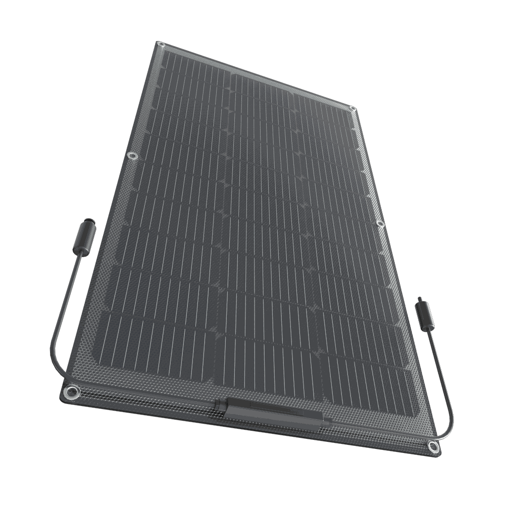 Flexible Solar Panel 100w semi-flexible bendable 12V mono for RV boat cabin van and caravan