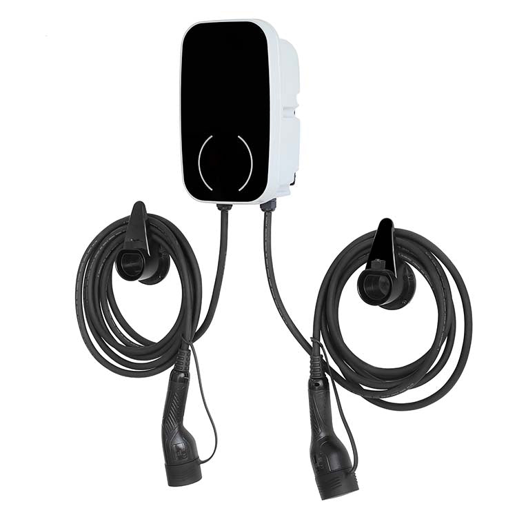 Adjustable Current Dual Gun EV Wall Charger | 7.4KW | UK Type 2