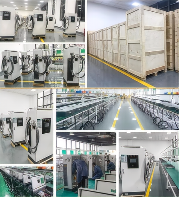 60-480kW Integrated Floor-Mounted DC EV Charging Station Dual Guns, Fast Charger for Commercial Use