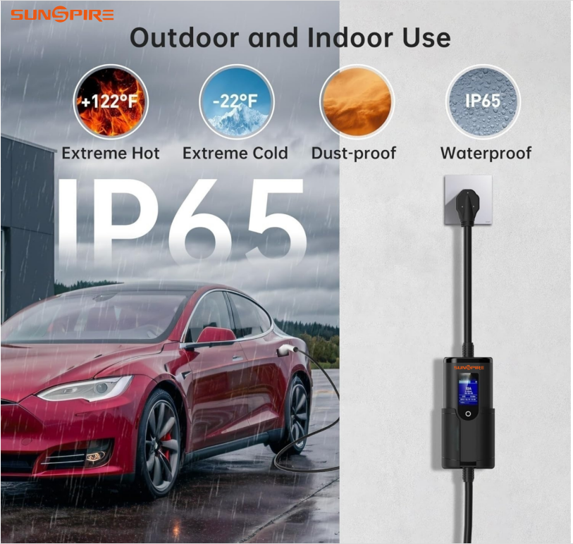 Wholesale Electric Car 16a 32a 3.5kw 7kw Ev Charging Station Portable Ev Charger with Screen Adjustable