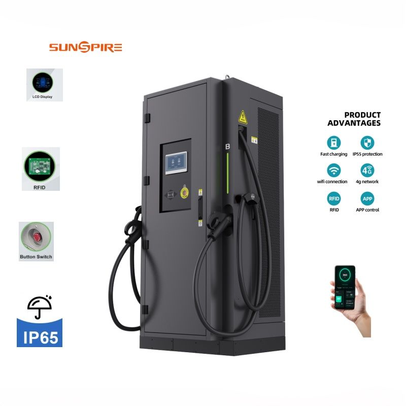 240-360kW Smart Commercial CCS2 Standard DC EV Charger Station Double Guns