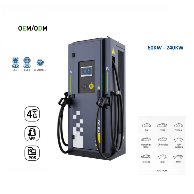 240-360kW Smart Commercial CCS2 Standard DC EV Charger Station Double Guns