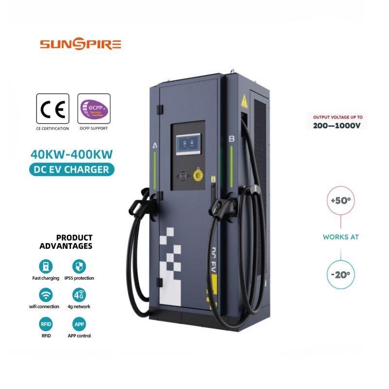 240-360kW Smart Commercial CCS2 Standard DC EV Charger Station Double Guns