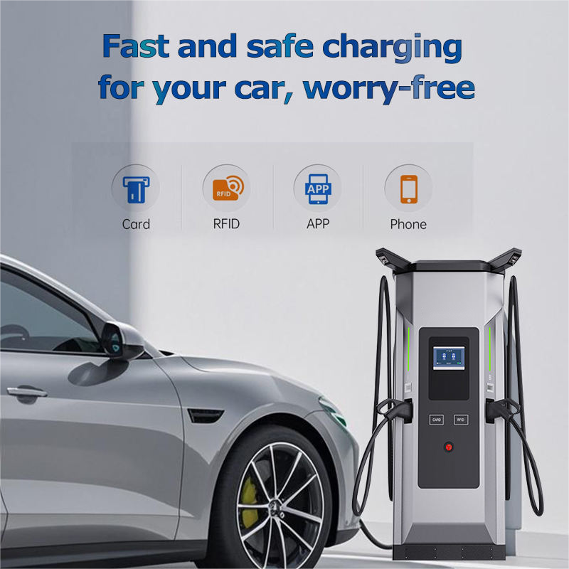 120kW 160kW DC OCPP Fast Car EV Charger Station New Energy Charging Pile with CCS CHAdeMO GBT Dual Guns Floor-Mounted Charging Piles
