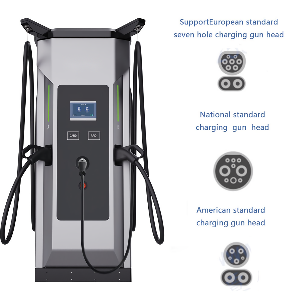 120kW 160kW DC OCPP Fast Car EV Charger Station New Energy Charging Pile with CCS CHAdeMO GBT Dual Guns Floor-Mounted Charging Piles