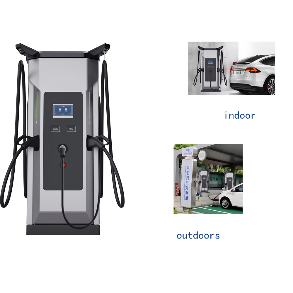 120kW 160kW DC OCPP Fast Car EV Charger Station New Energy Charging Pile with CCS CHAdeMO GBT Dual Guns Floor-Mounted Charging Piles