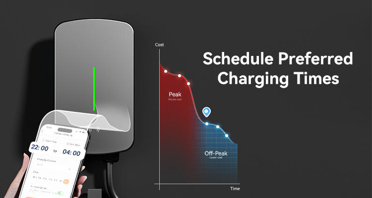 32A 3 Phase 7kW/22kW Portable EV Home Electric Car Charger New Condition Wall-Mounted Charging Station