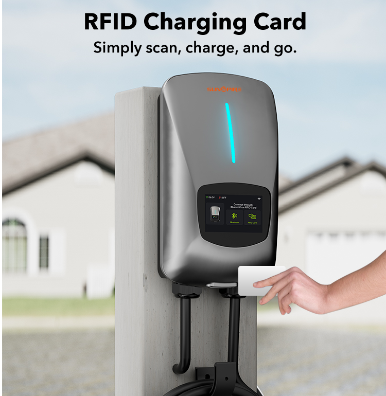 Sunspire China Factory Type2 7Kw 22Kw Electric Vehicle Charging Station For Home OEM APP Voice Control 32A Fast European Standard AC Ev Car Charger