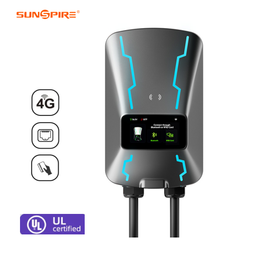 SUNSPIRE 32A 7kw 22kw Type 2 European Standard Electric Charger Car Station Ev Fast Charge Ip55 Ev Vehicle Fast Charge Car Station